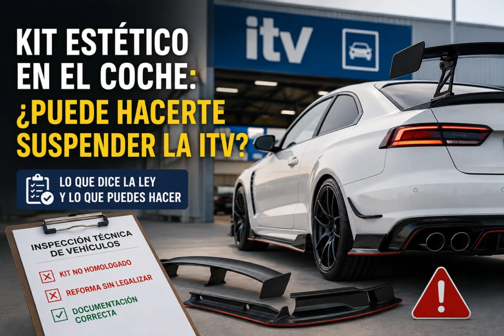 Kit estético en el coche: ¿puede hacerte suspender la ITV?