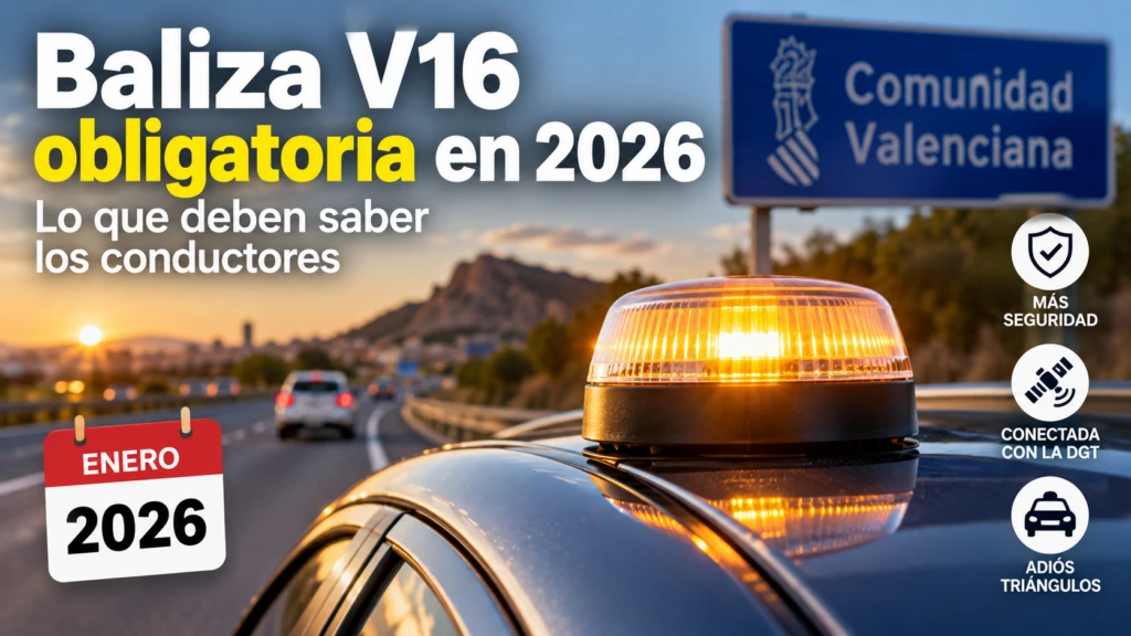 PARTE 1 | Baliza V16 obligatoria en 2026: esto es lo que deben saber los conductores