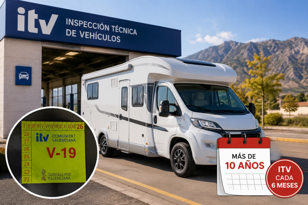 ITV de campers: revisión cada 6 meses tras 10 años