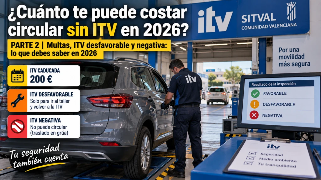 PARTE 2 | Multas, ITV desfavorable y negativa: lo que debes saber en 2026