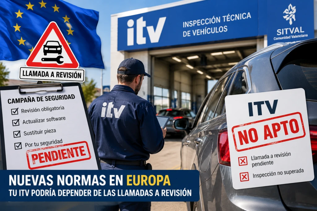 La ITV podría rechazar coches con llamadas a revisión pendientes