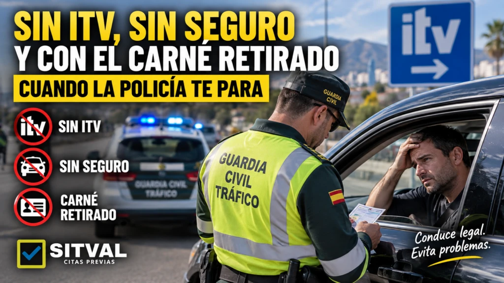 Sin ITV, sin seguro y con el carné retirado: cuando la Policía te para PARTE 1