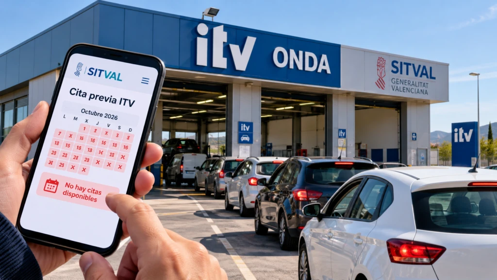 La ITV de Onda agota sus citas en media hora: qué está pasando con SITVAL en Castellón